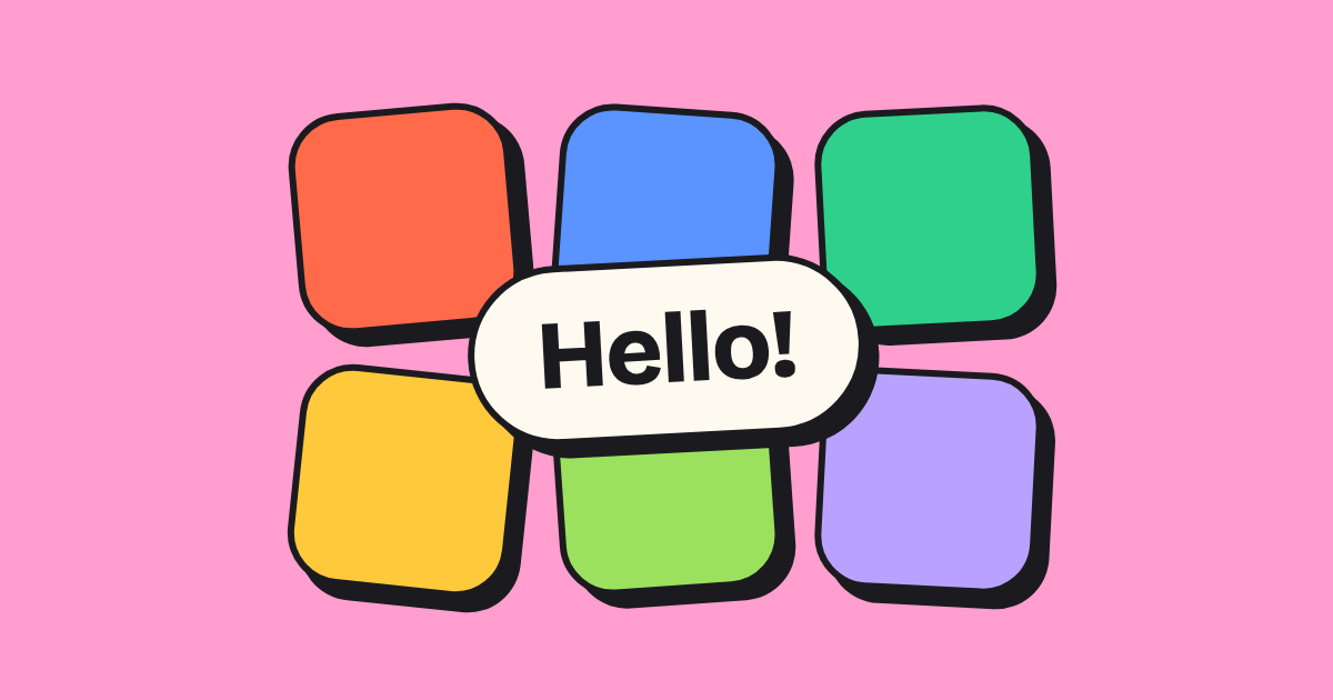 Colorful blocks representing each Field Collective app